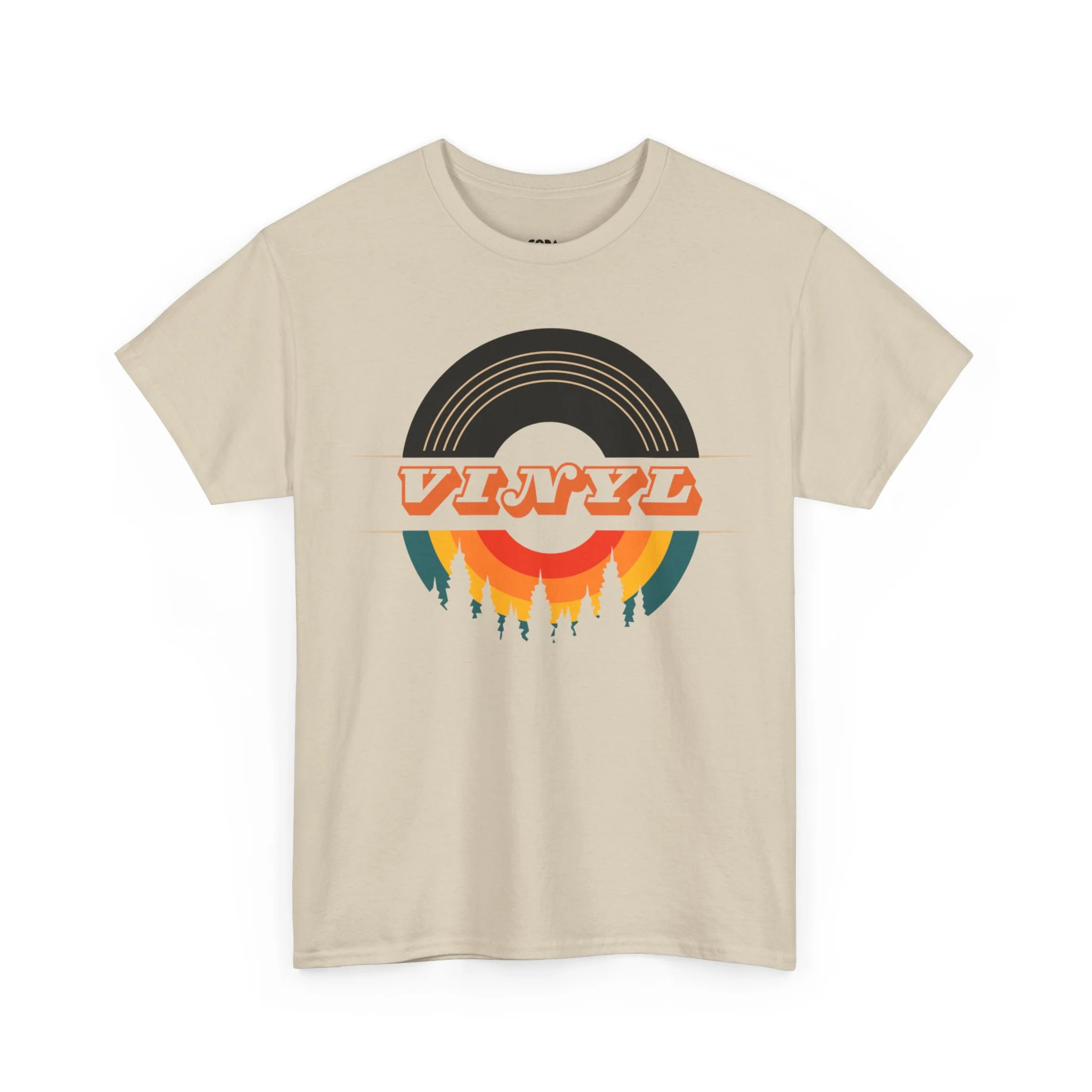 Vinyl Record Logo Men's T-Shirt - Image 28