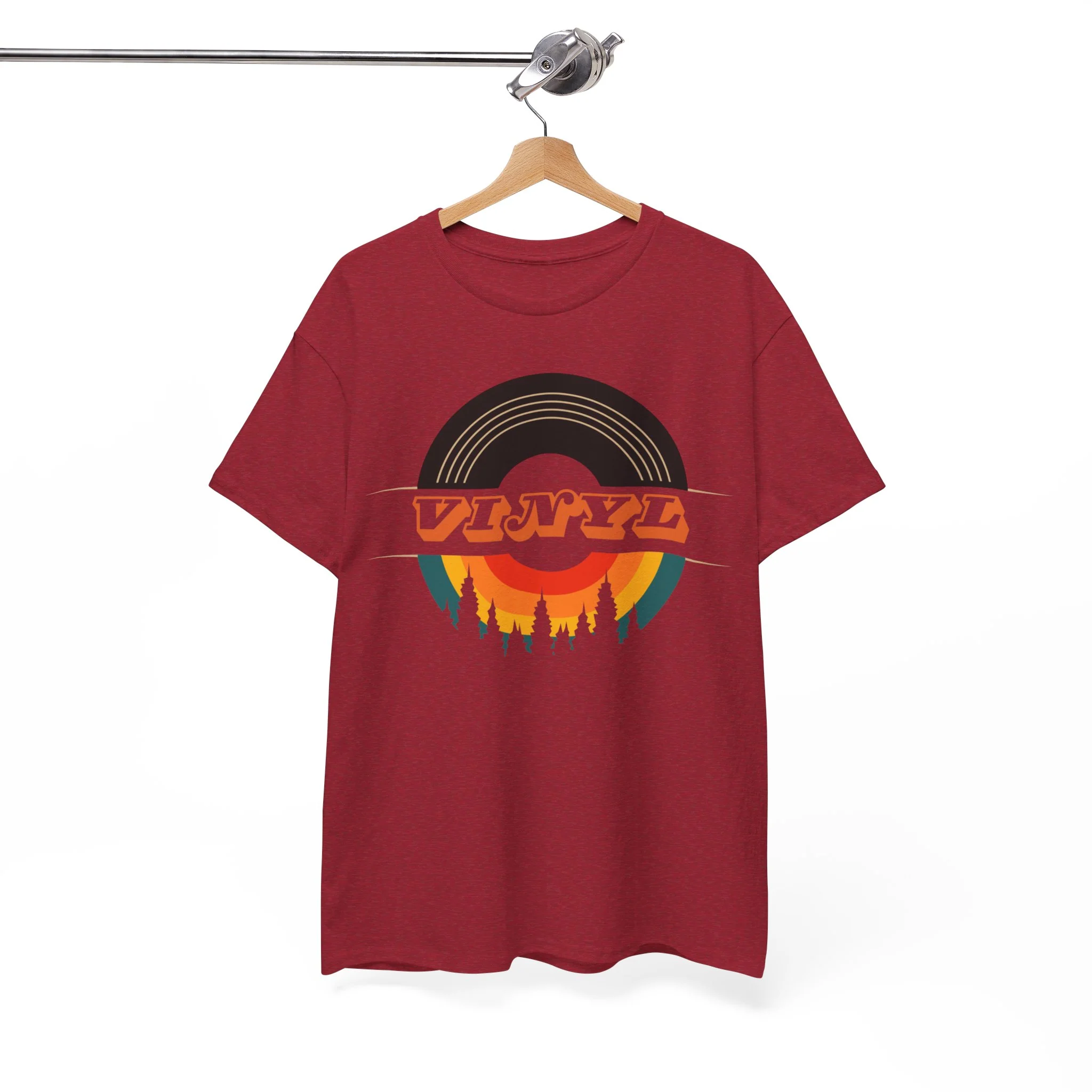 Vinyl Record Logo Men's T-Shirt - Image 3