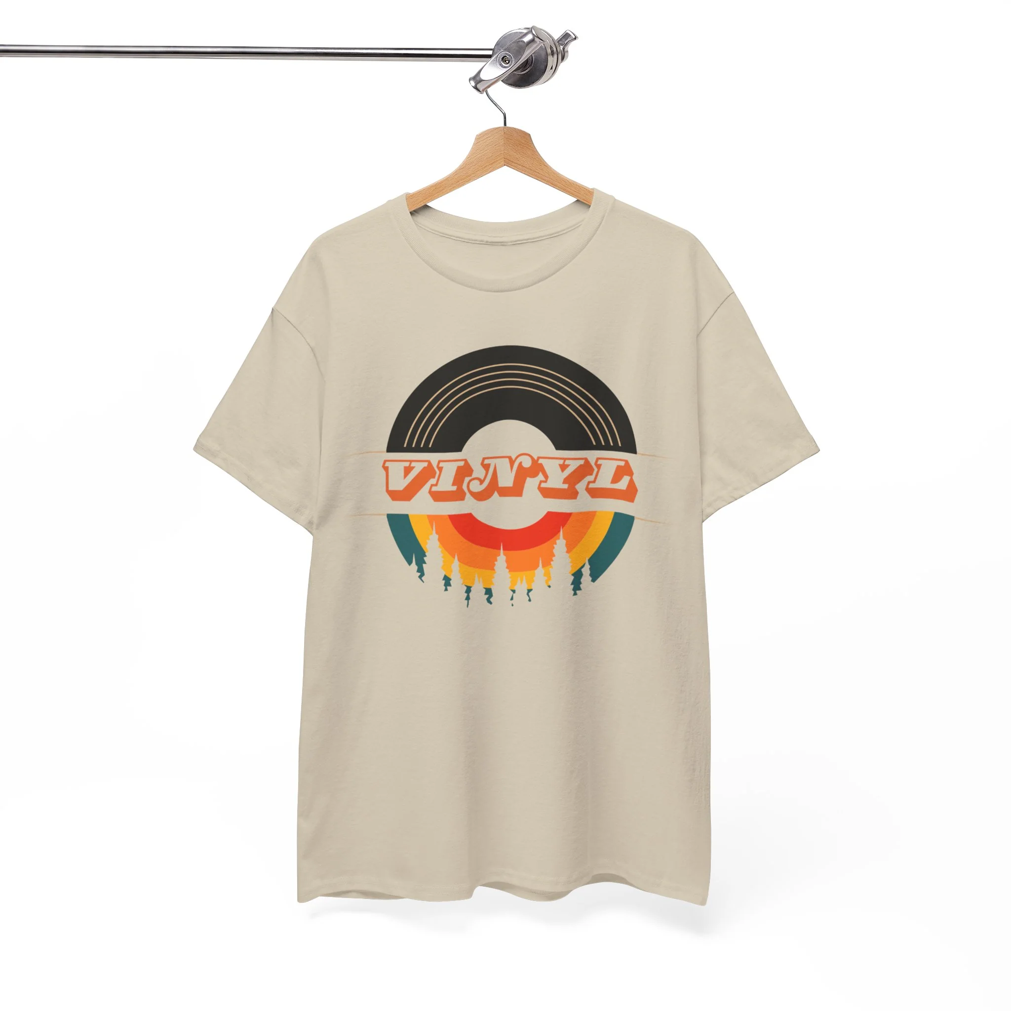 Vinyl Record Logo Men's T-Shirt - Image 32
