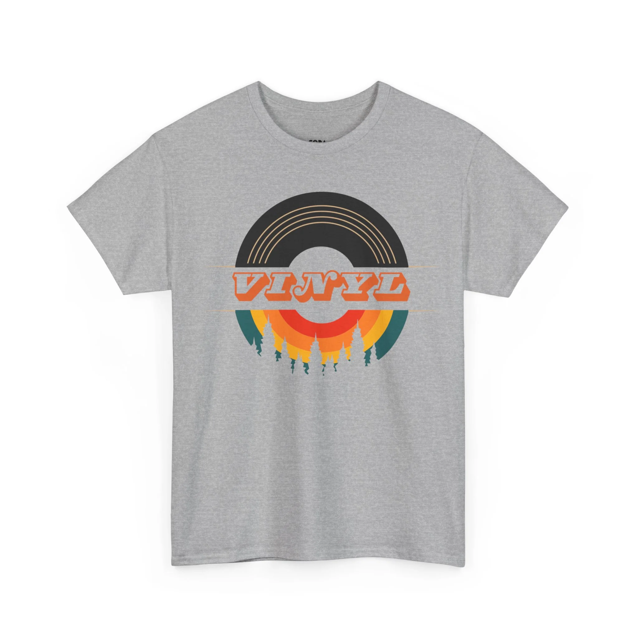 Vinyl Record Logo Men's T-Shirt - Image 37