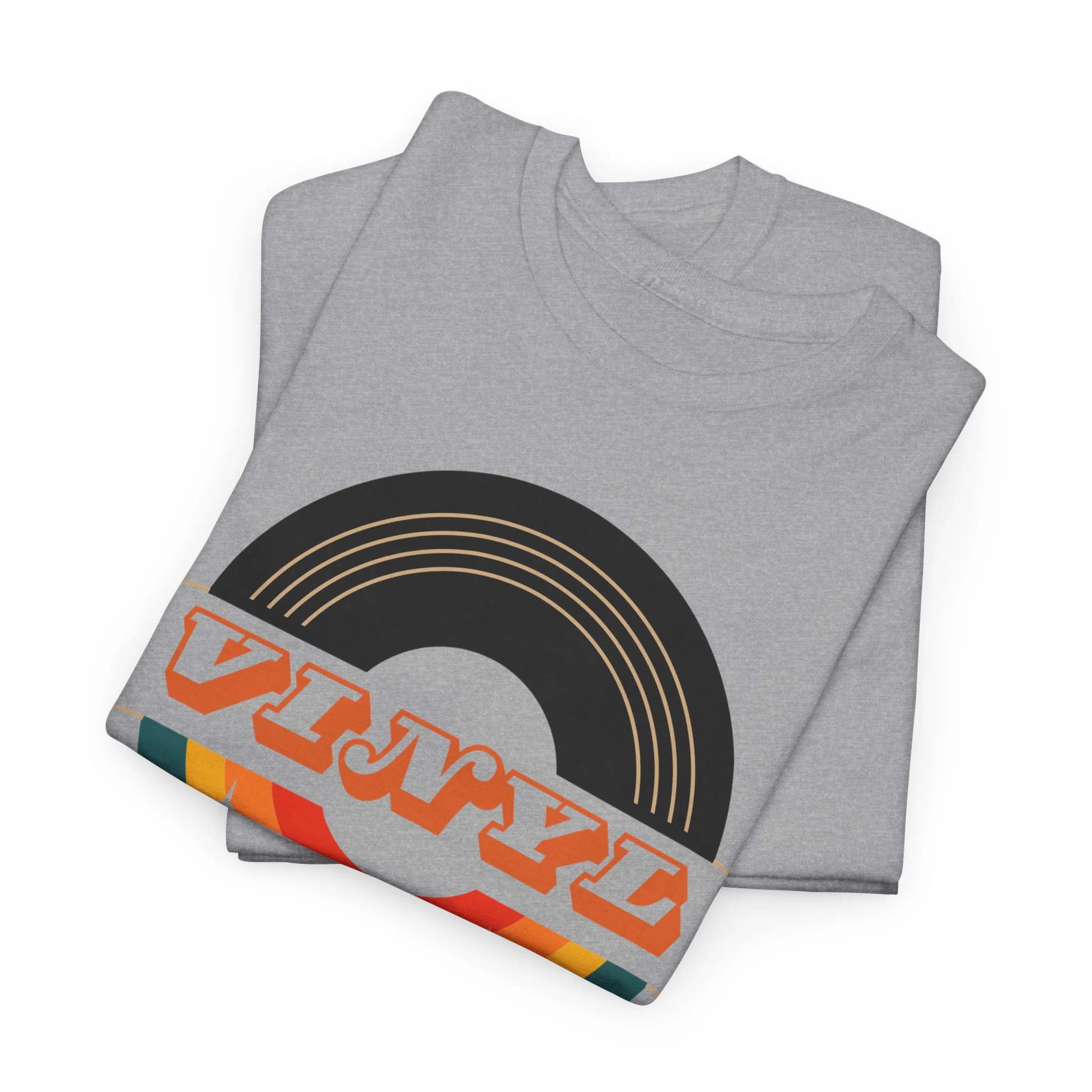 Vinyl Record Logo Men's T-Shirt - Image 39