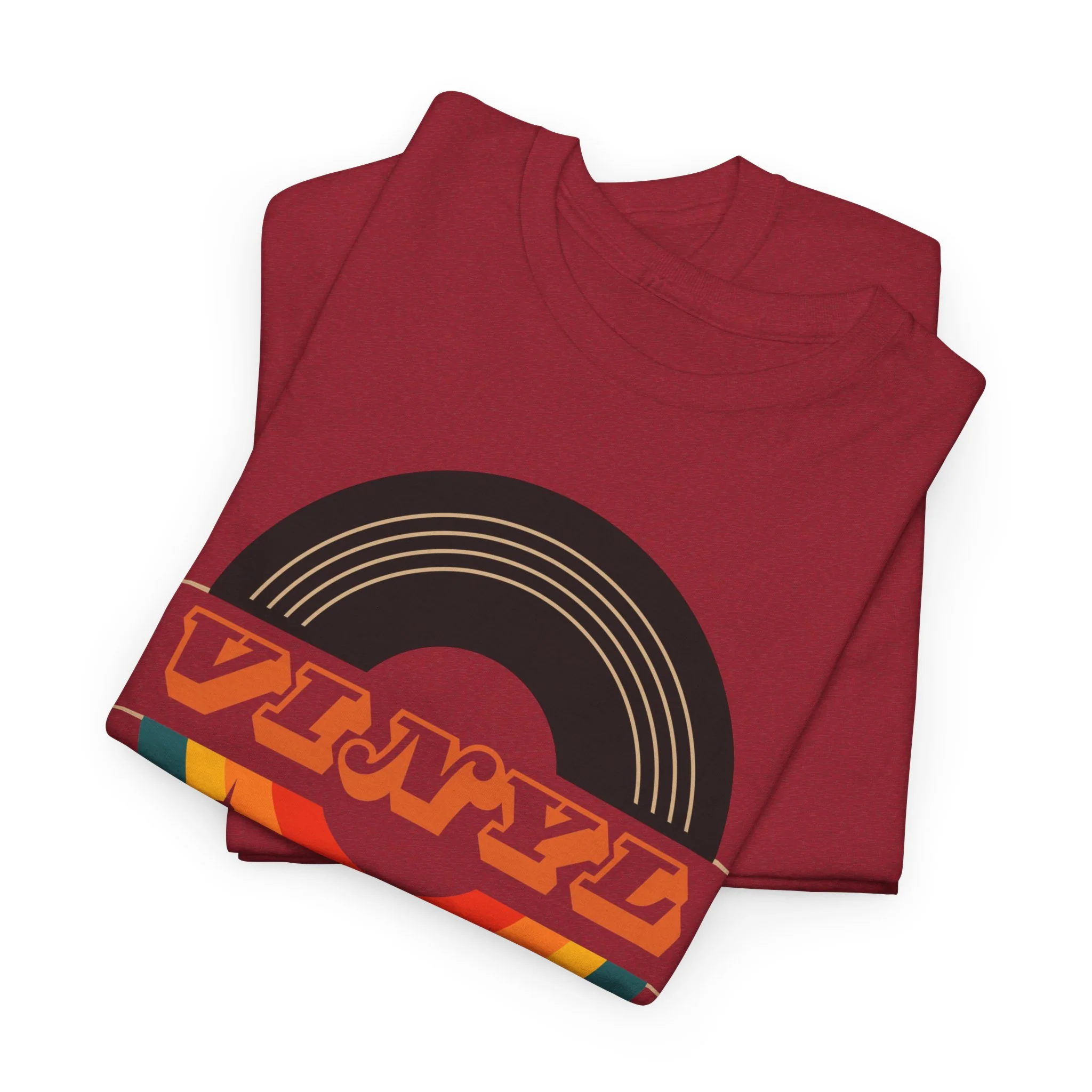 Vinyl Record Logo Men's T-Shirt - Image 4
