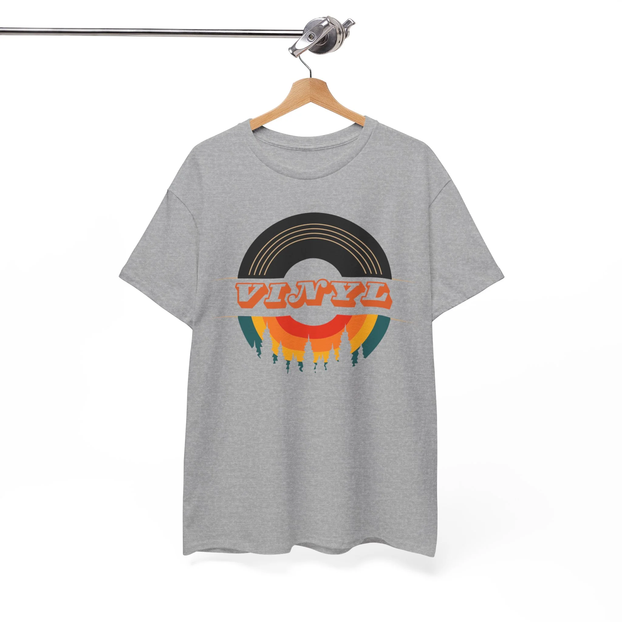 Vinyl Record Logo Men's T-Shirt - Image 40