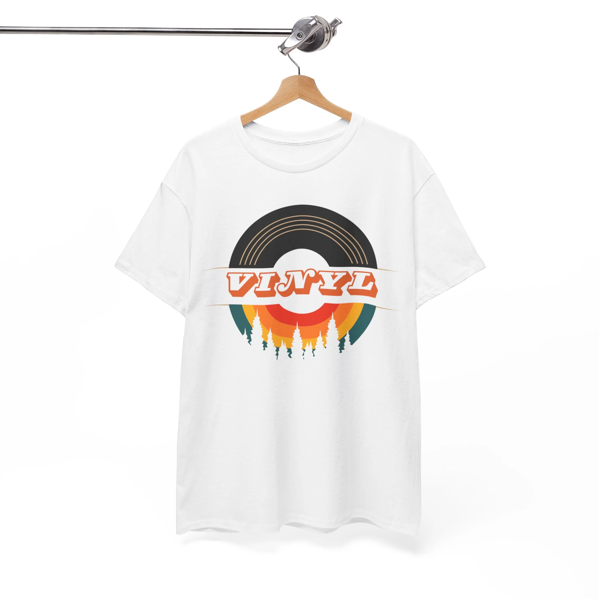 Vinyl Record Logo Men's T-Shirt - Image 48