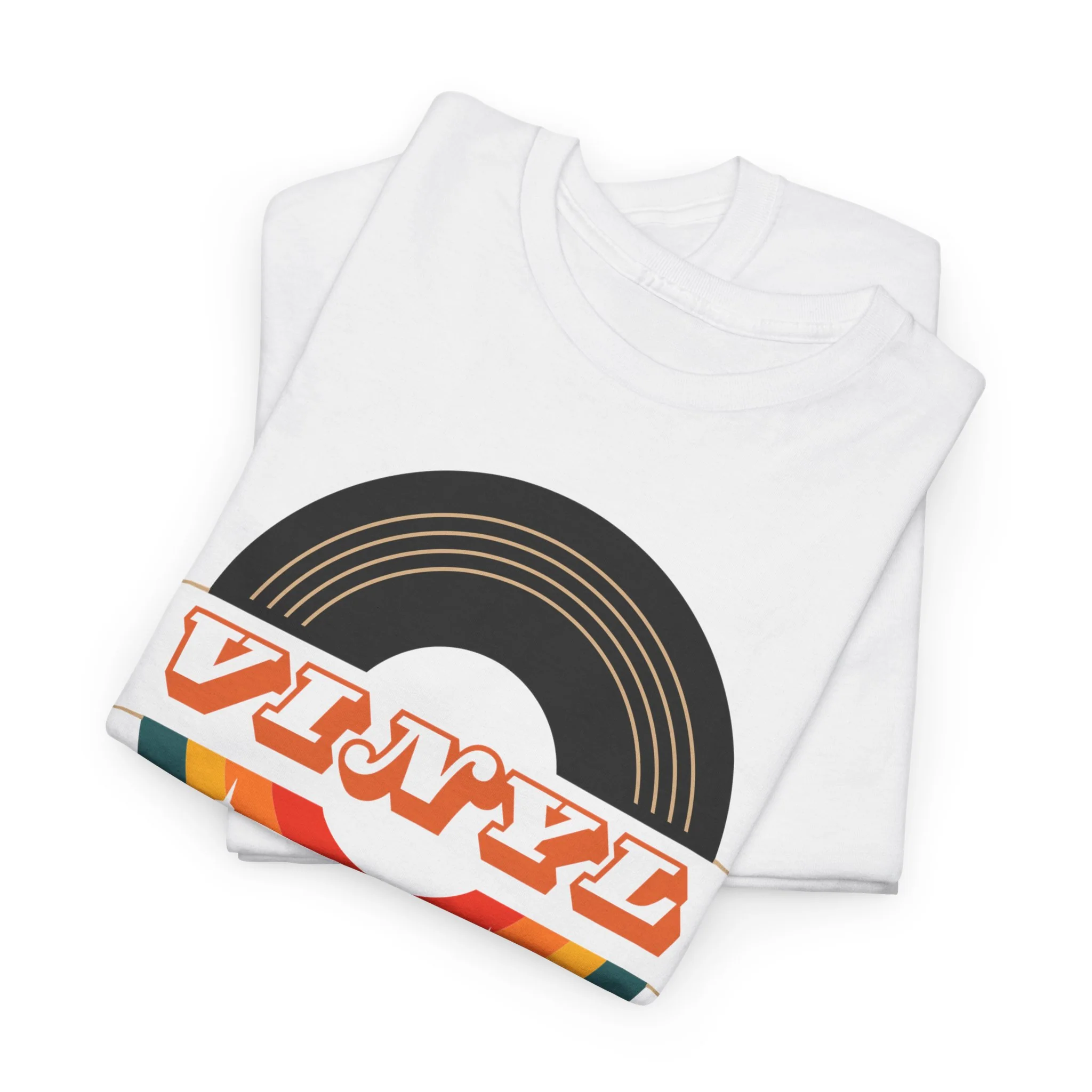 Vinyl Record Logo Men's T-Shirt - Image 49