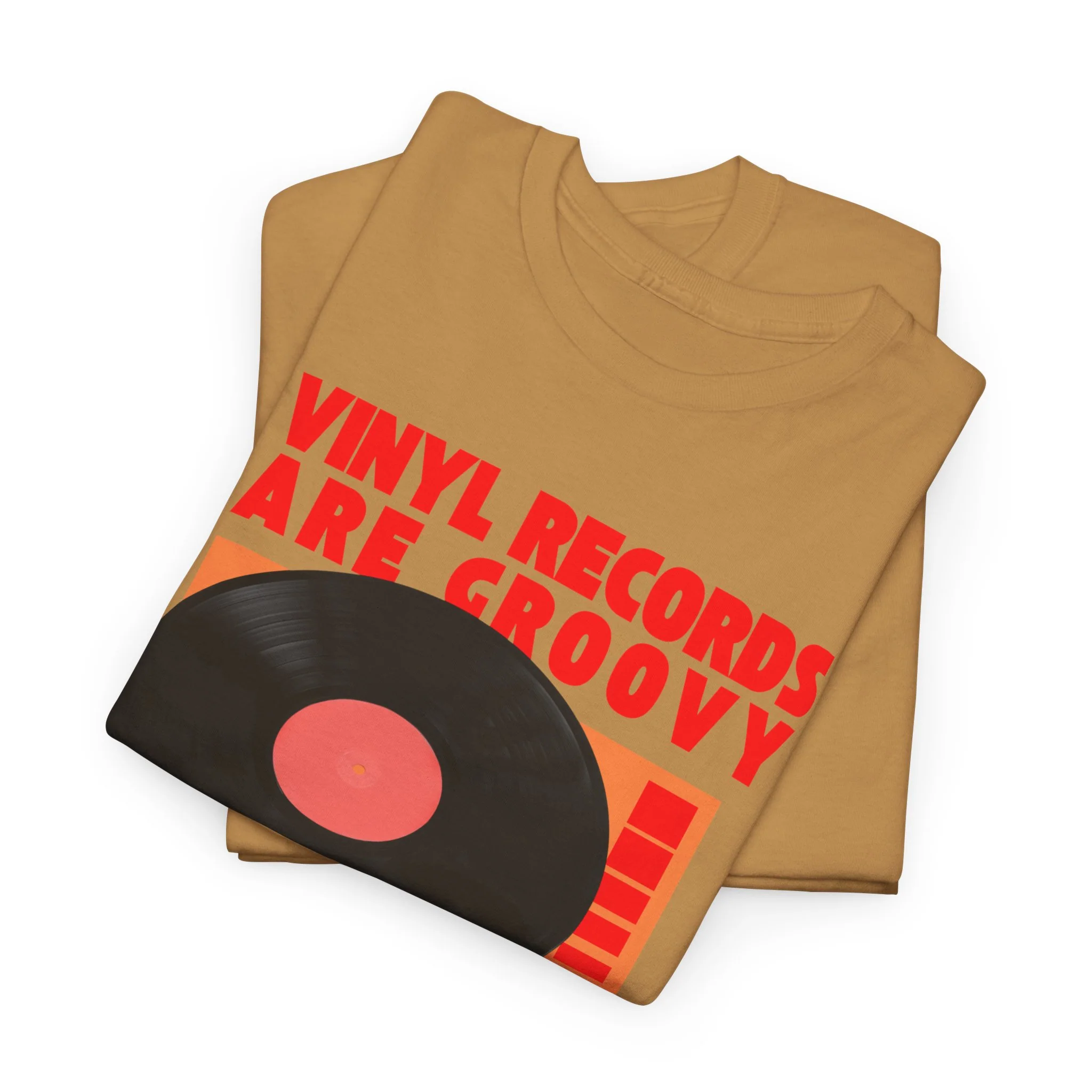 'Vinyl Records Are Groovy' Bold T-Shirt - Image 13