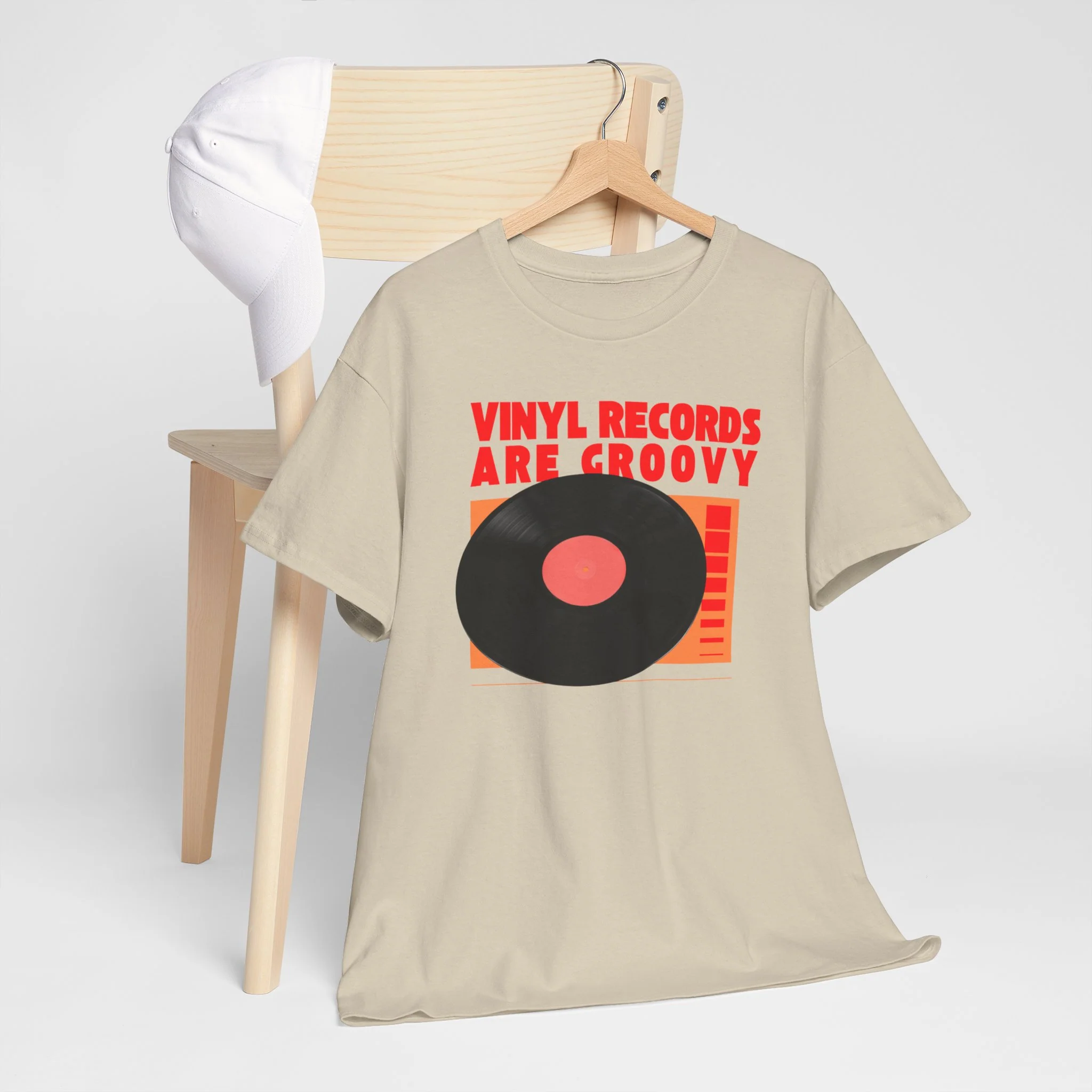 'Vinyl Records Are Groovy' Bold T-Shirt - Image 31