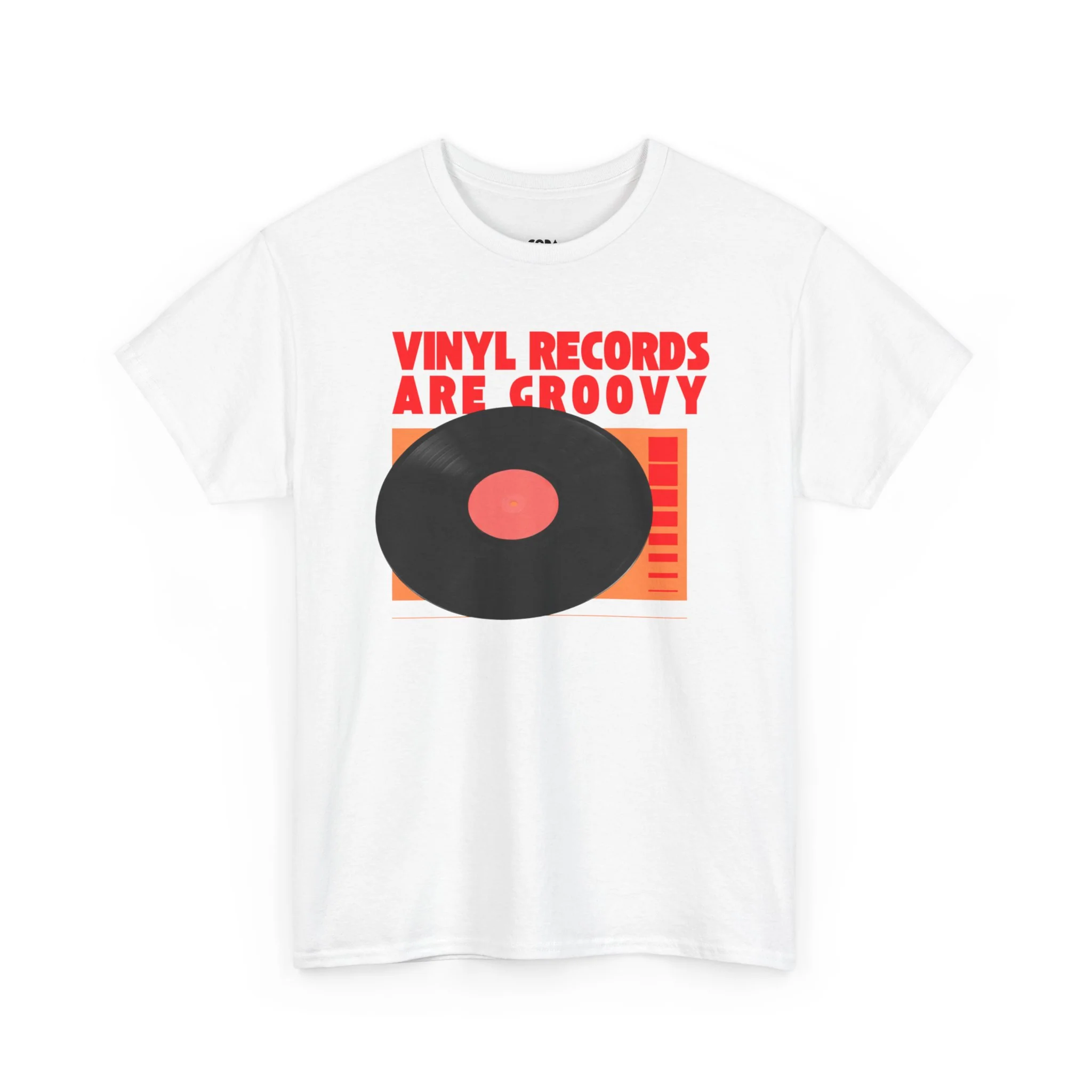 'Vinyl Records Are Groovy' Bold T-Shirt - Image 46