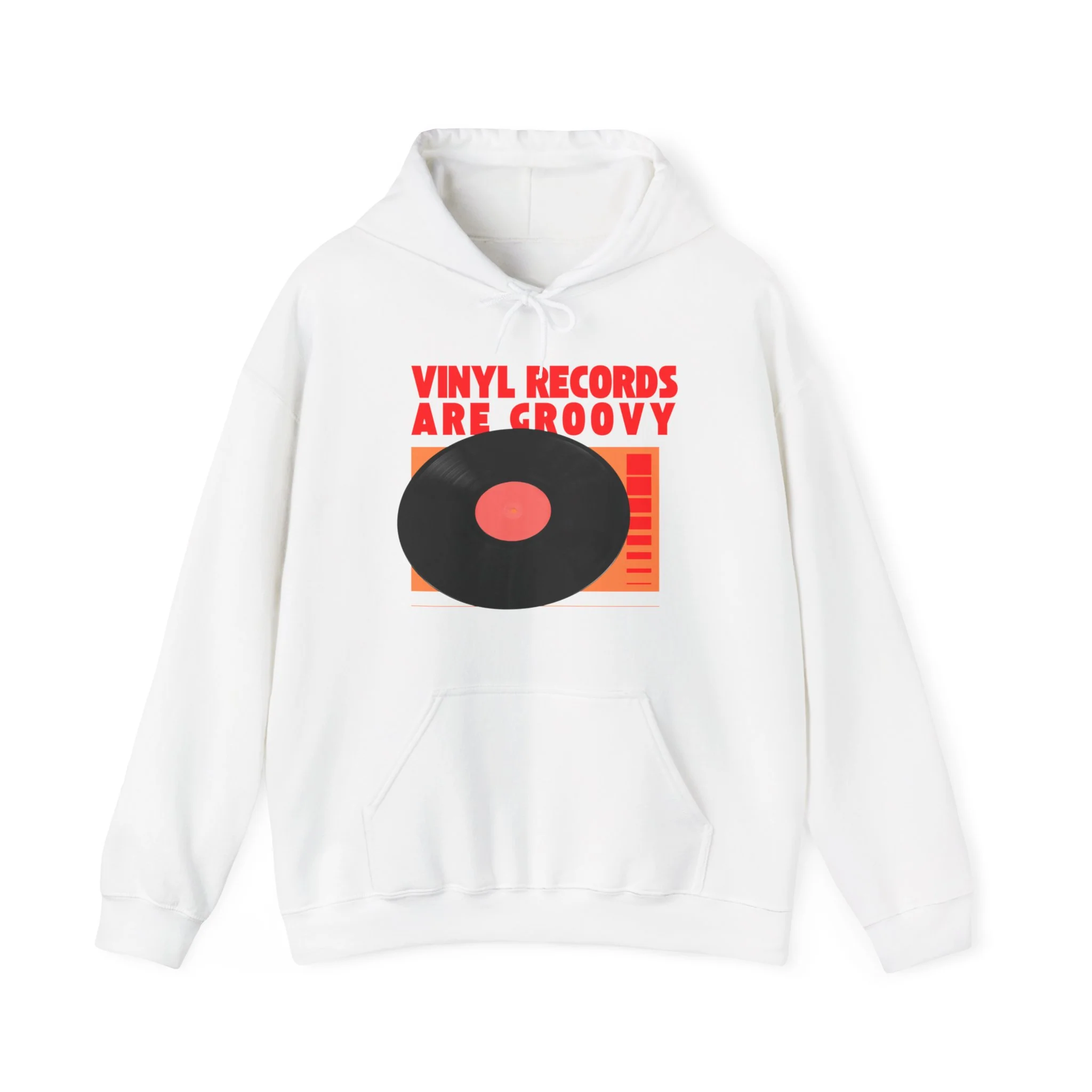 'Vinyl Records Are Groovy' Men's Hoodie - Image 22