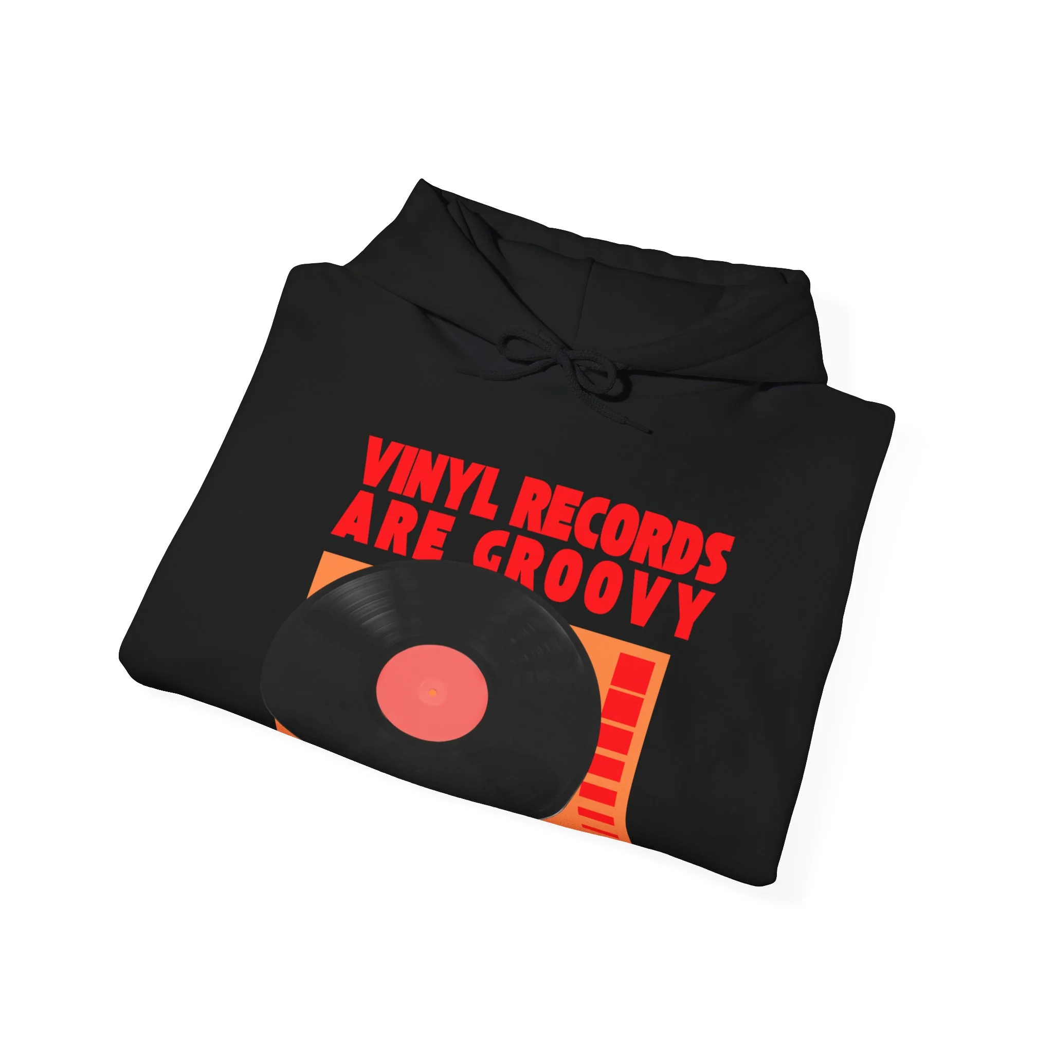 'Vinyl Records Are Groovy' Men's Hoodie - Image 32