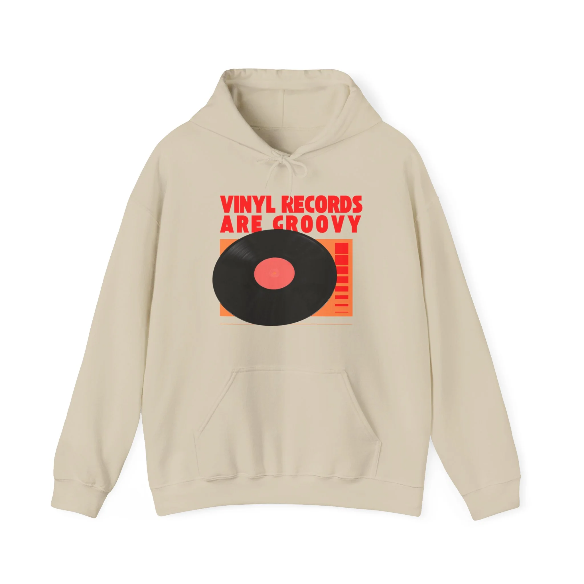 'Vinyl Records Are Groovy' Men's Hoodie - Image 36
