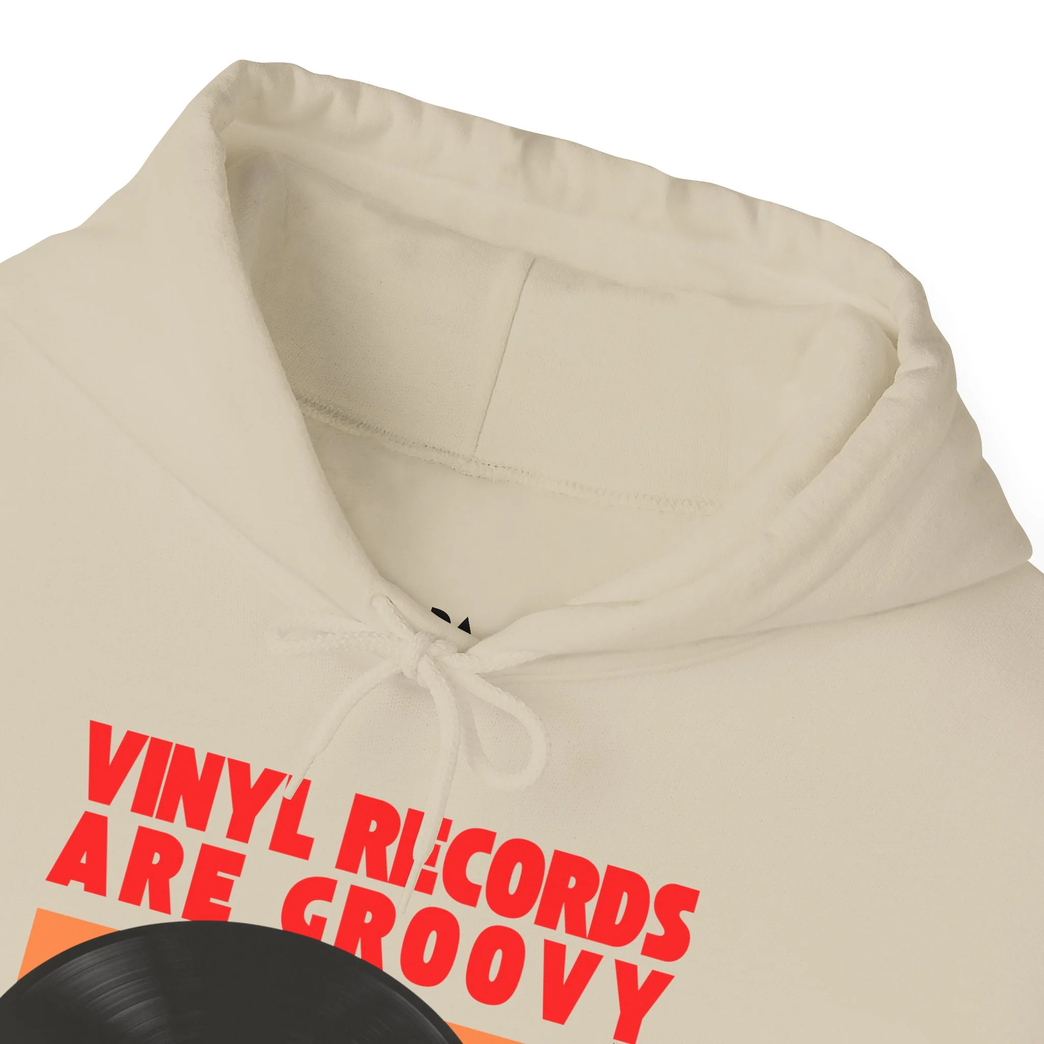 'Vinyl Records Are Groovy' Men's Hoodie - Image 40