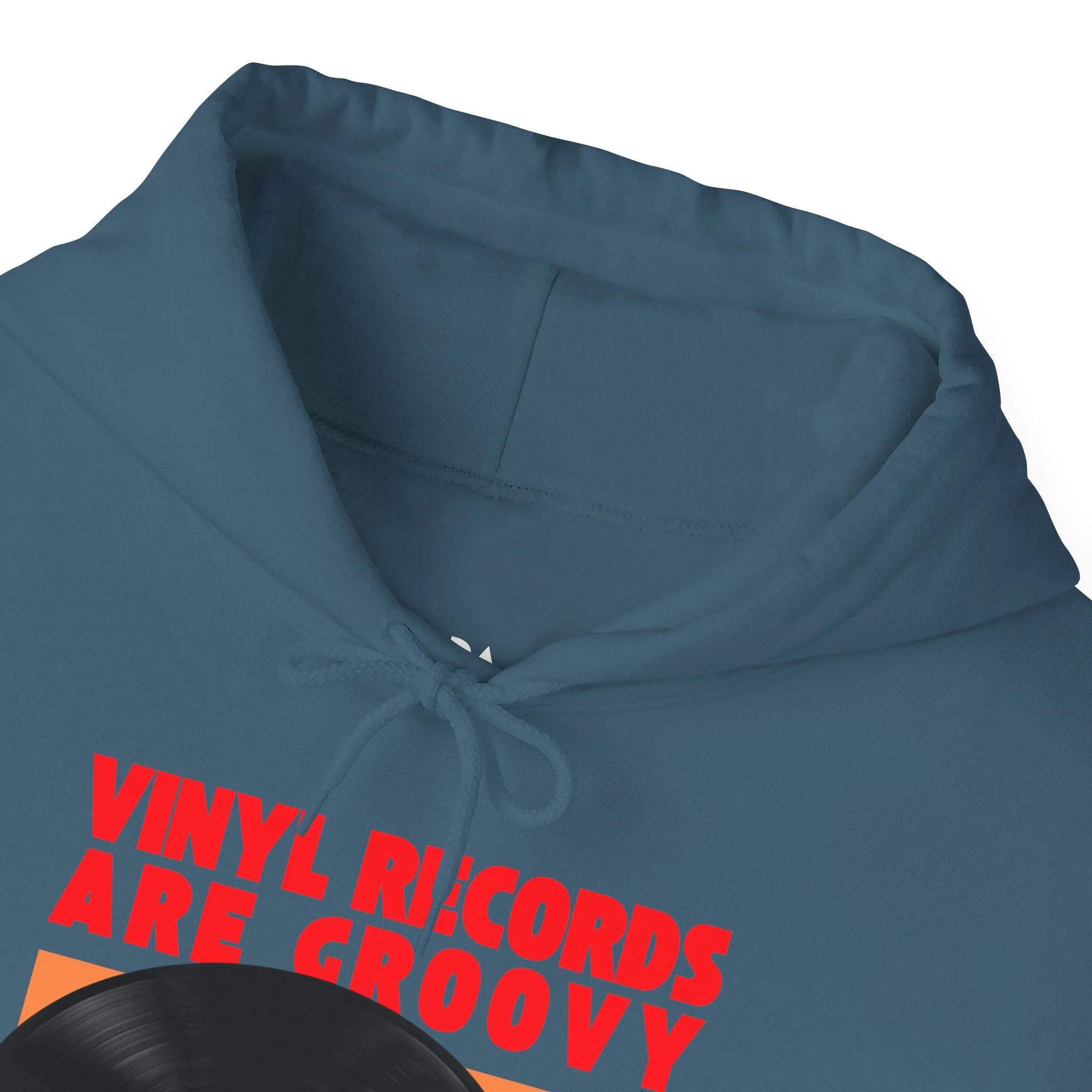 'Vinyl Records Are Groovy' Men's Hoodie - Image 47
