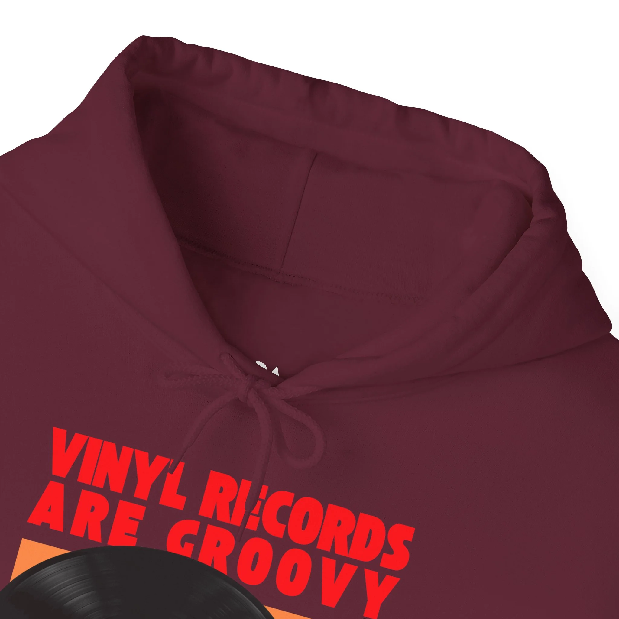 'Vinyl Records Are Groovy' Men's Hoodie - Image 5