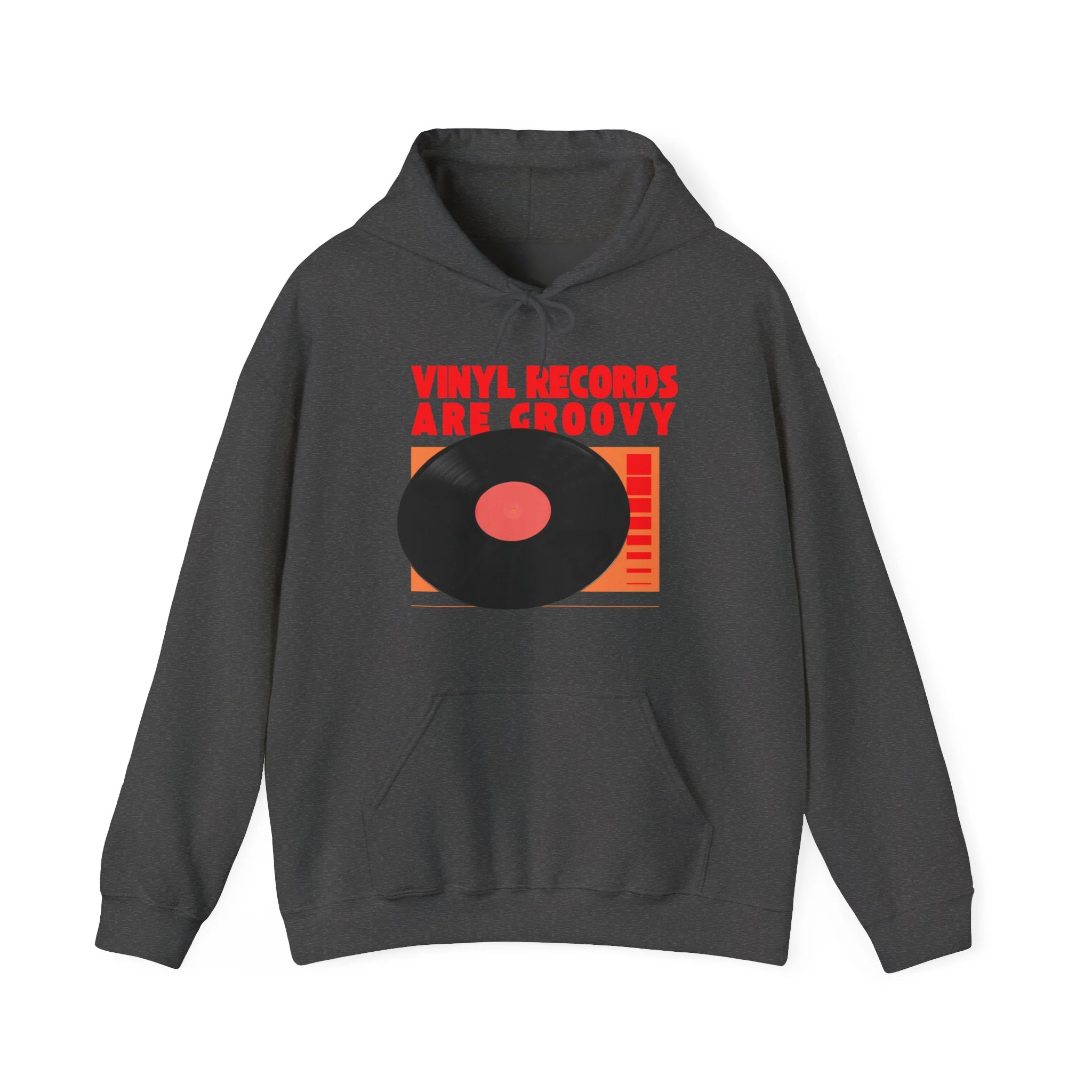 'Vinyl Records Are Groovy' Men's Hoodie - Image 8